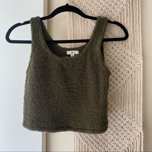 NWOT Cozy Knit Crop Top Tank